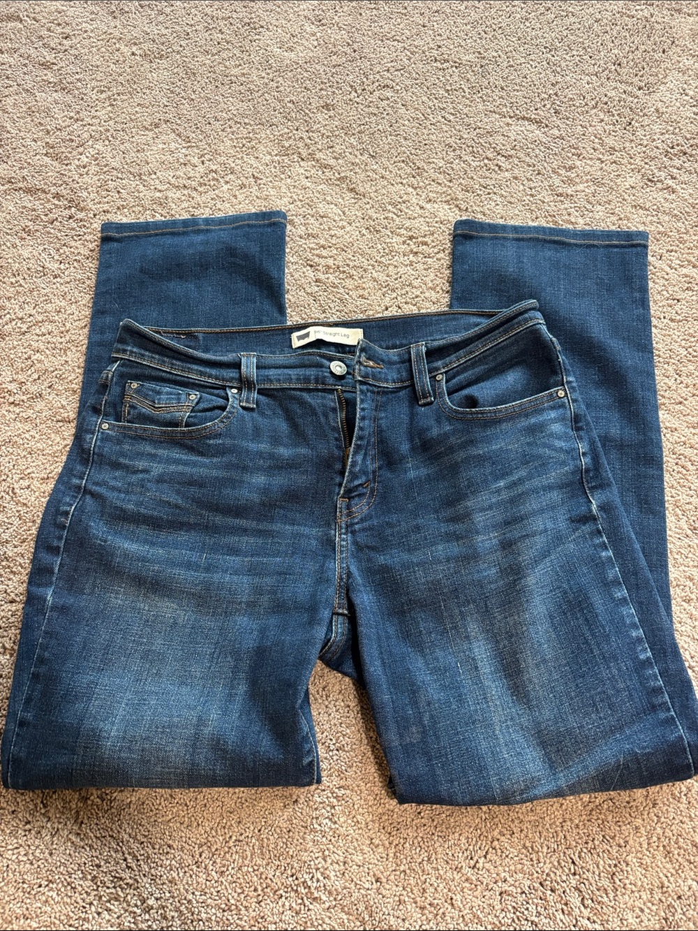 Levi's Women's Straight Leg Jeans - Dark Indigo Blue